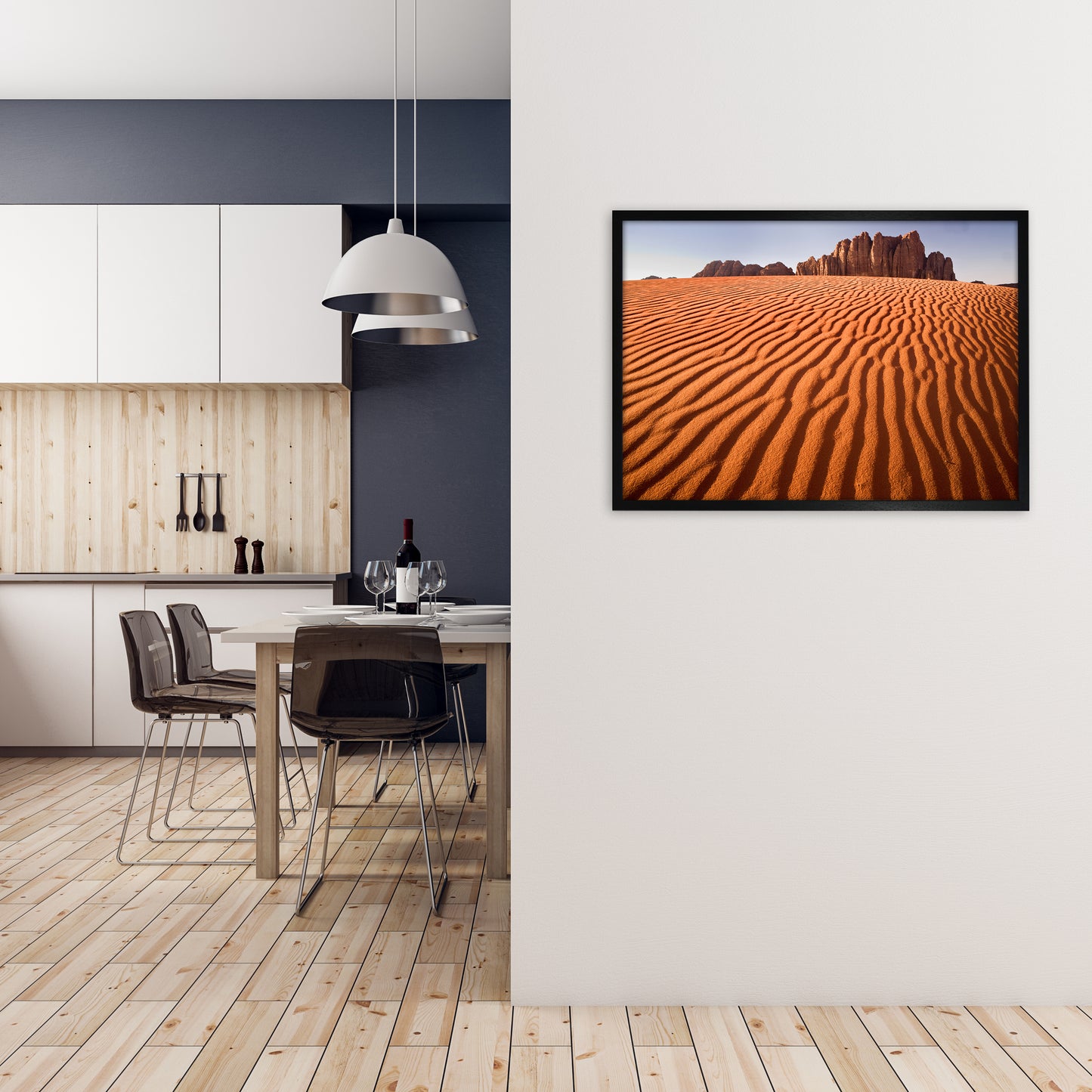 Rise Above Landscape Art Print by Karsten Wrobel A1 White Frame