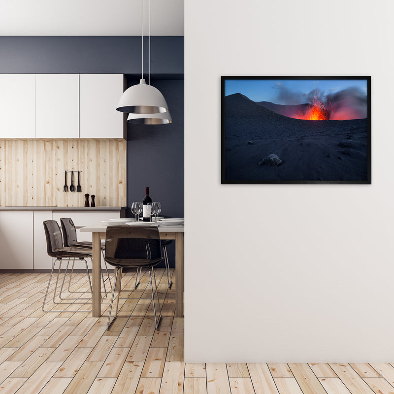 Approaching Hell Art Print by Karsten Wrobel A1 White Frame