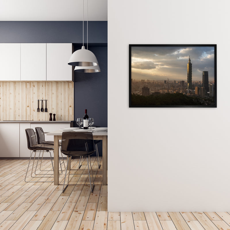 101 Art Print by Karsten Wrobel A1 White Frame