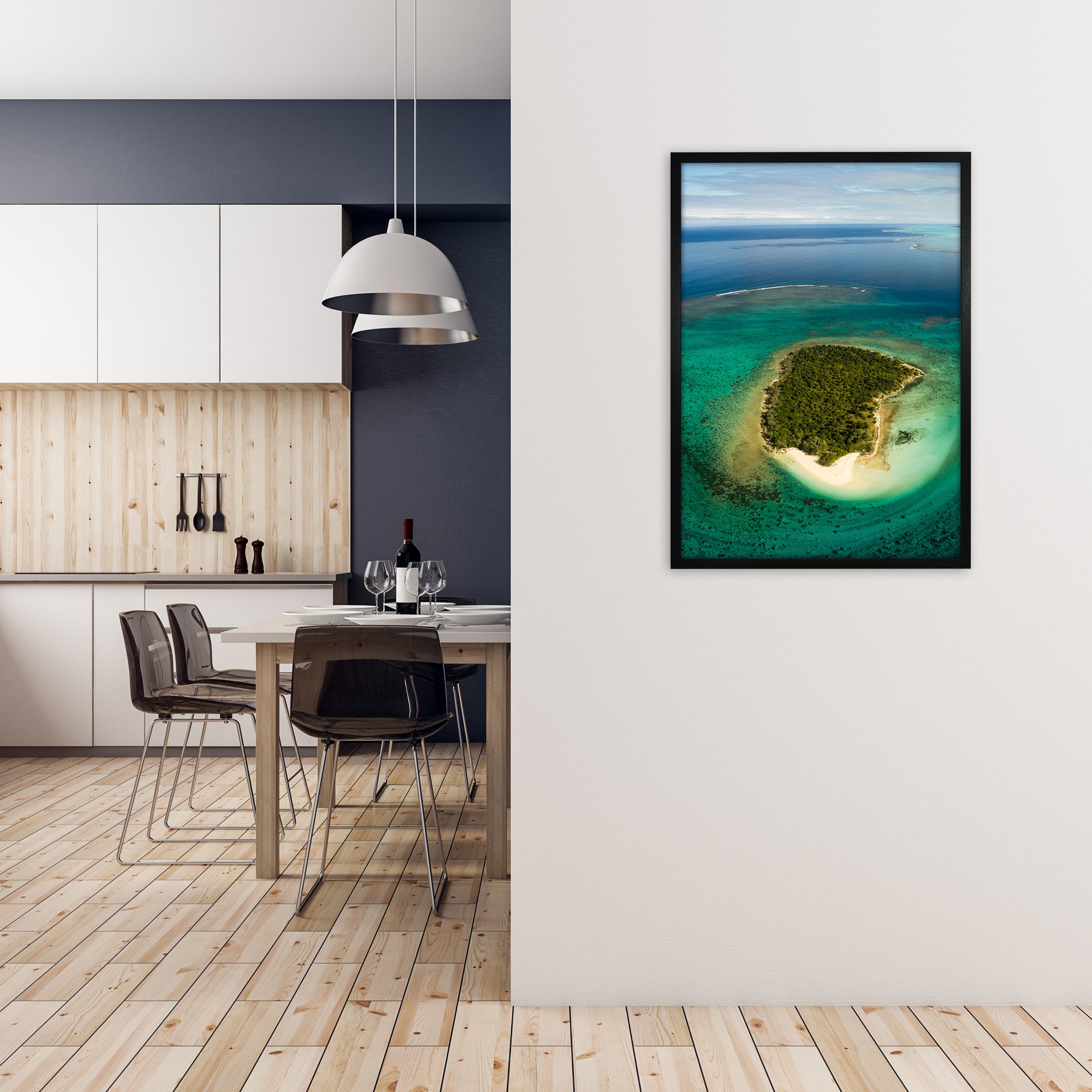 Perfect Circle Art Print by Karsten Wrobel A1 White Frame