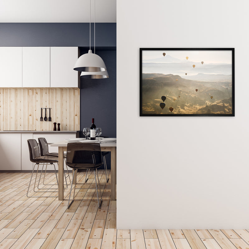 Up Up Away Art Print by Karsten Wrobel A1 White Frame