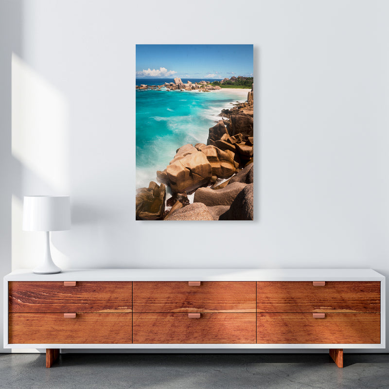 Secret Beach Portrait Art Print by Karsten Wrobel A1 Canvas