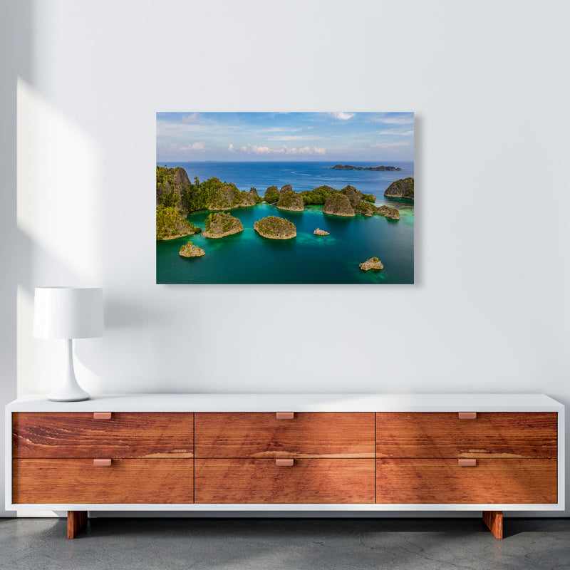 Piaynemo Bluegreen Art Print by Karsten Wrobel A1 Canvas
