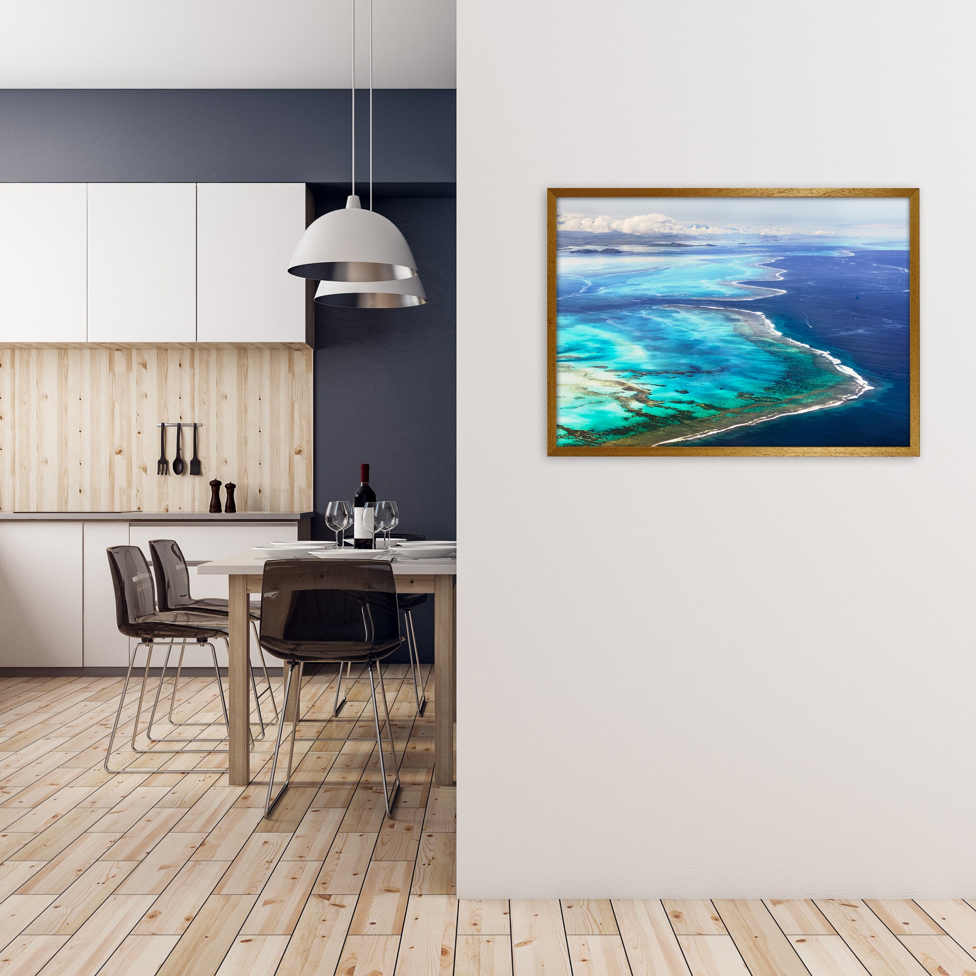 Aerial Reef Art Print by Karsten Wrobel A1 Print Only