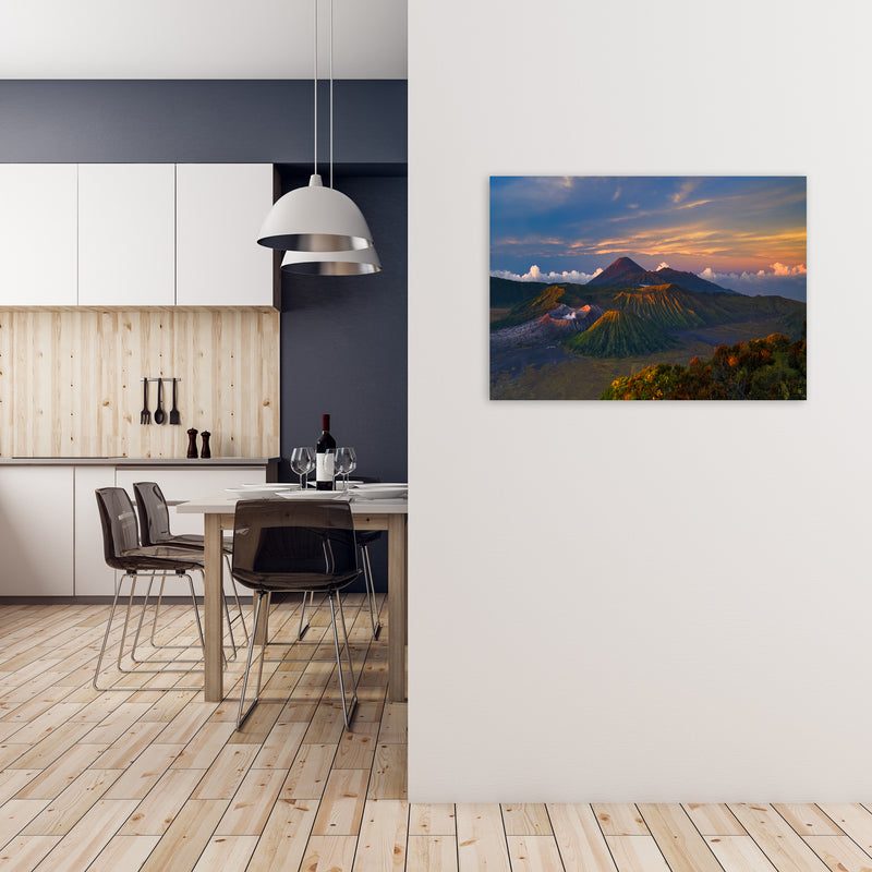 Volcano Dawn Art Print by Karsten Wrobel A1 Black Frame