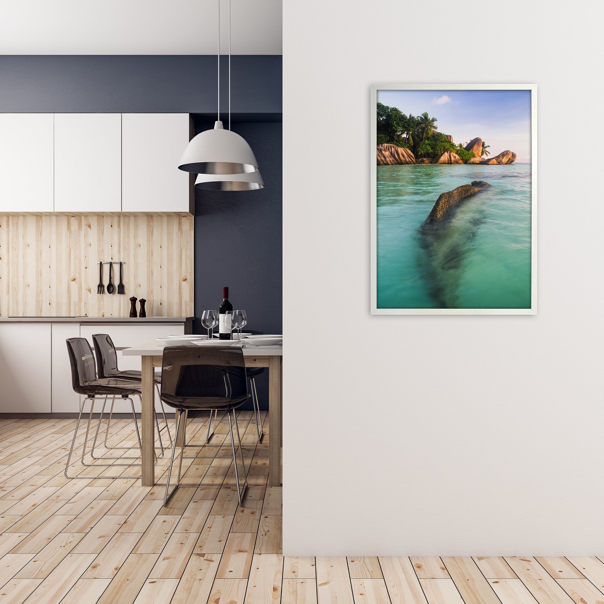 Asda Portrait Art Print by Karsten Wrobel A1 Oak Frame