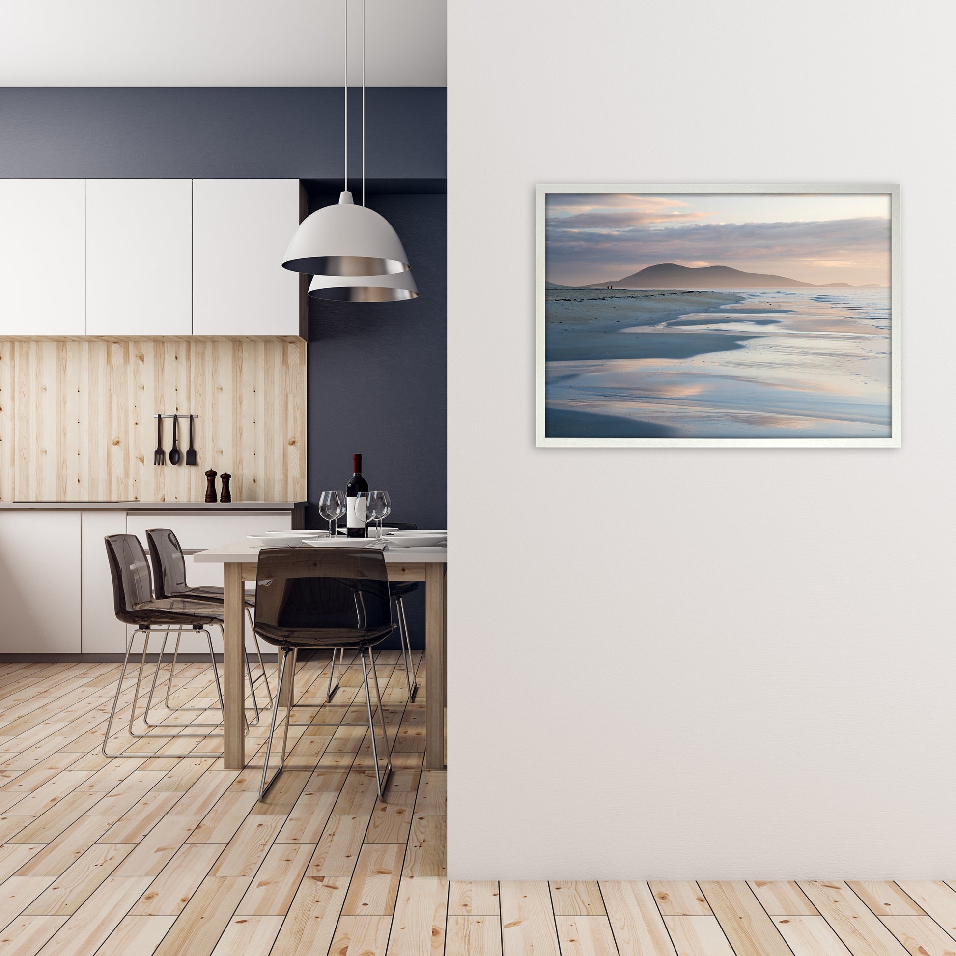 The Wind and the Sea Art Print by Karsten Wrobel A1 Oak Frame