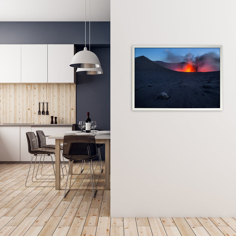 Approaching Hell Art Print by Karsten Wrobel A1 Oak Frame