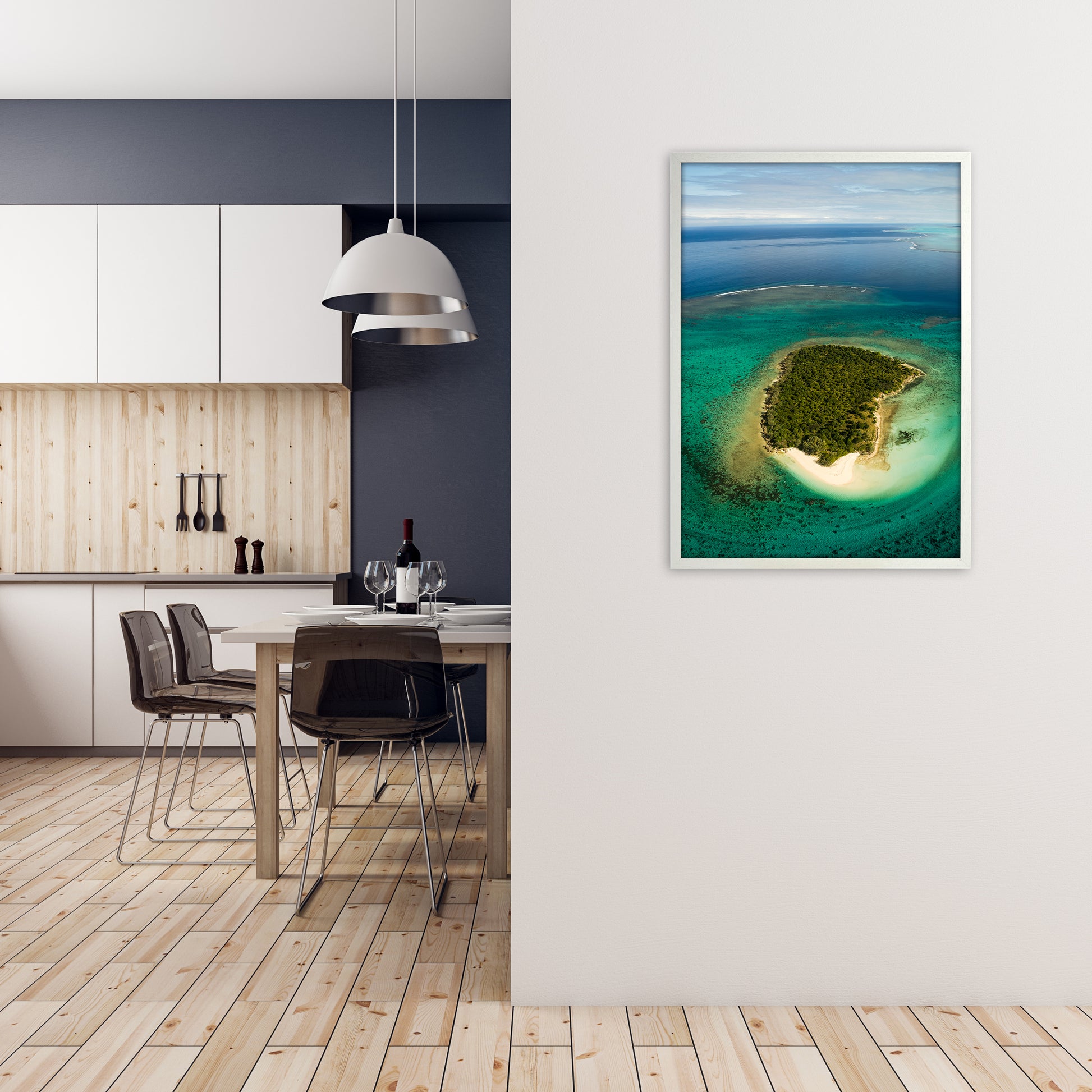 Perfect Circle Art Print by Karsten Wrobel A1 Oak Frame