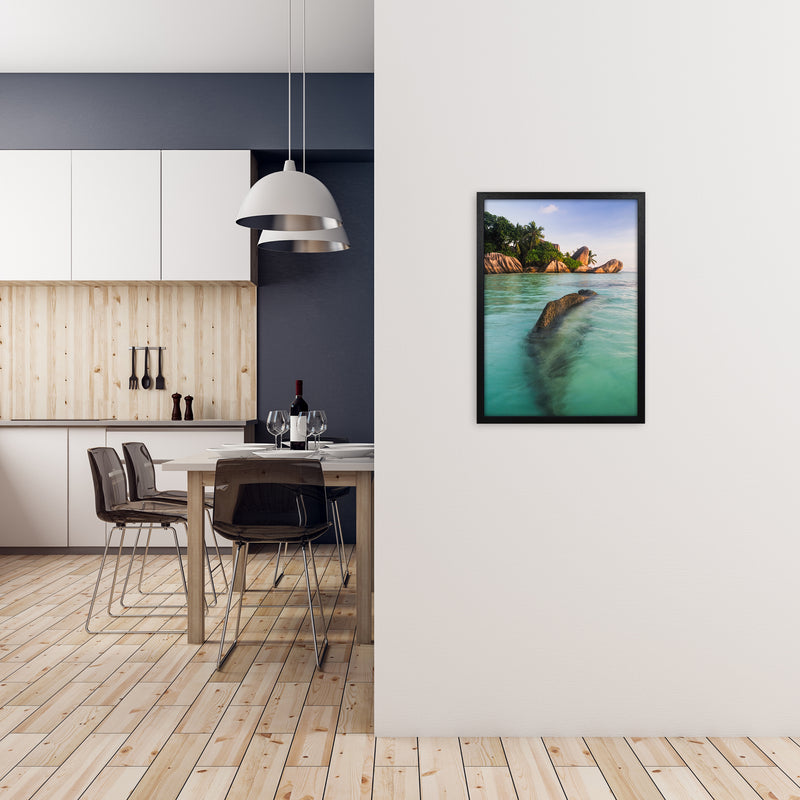 Asda Portrait Art Print by Karsten Wrobel A2 White Frame