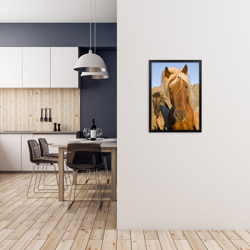 Blondie Art Print by Karsten Wrobel A2 White Frame