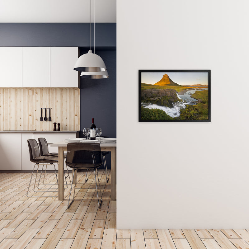 Church Falls Art Print by Karsten Wrobel A2 White Frame