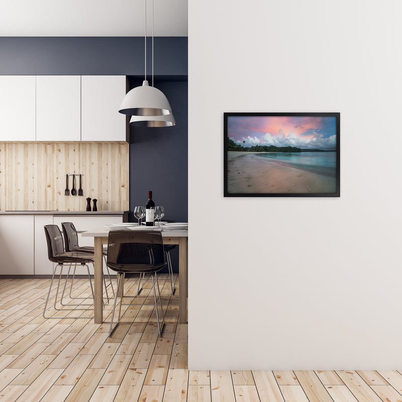 Champagne Sunrise Art Print by Karsten Wrobel A2 White Frame