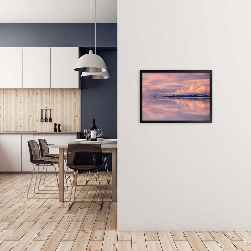 Uyuni Pastels Art Print by Karsten Wrobel A2 White Frame