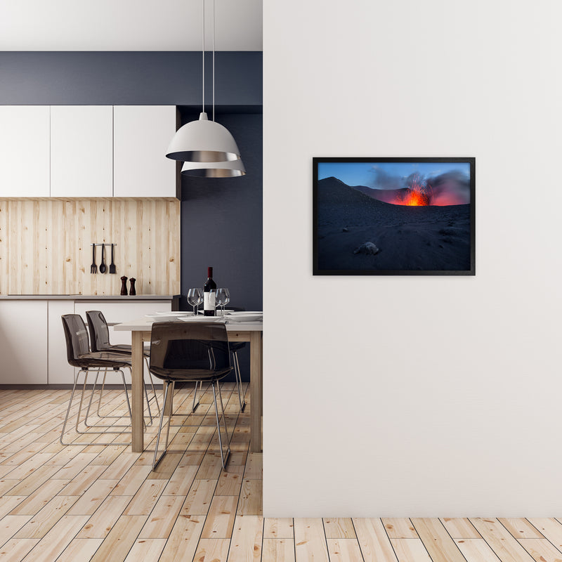Approaching Hell Art Print by Karsten Wrobel A2 White Frame