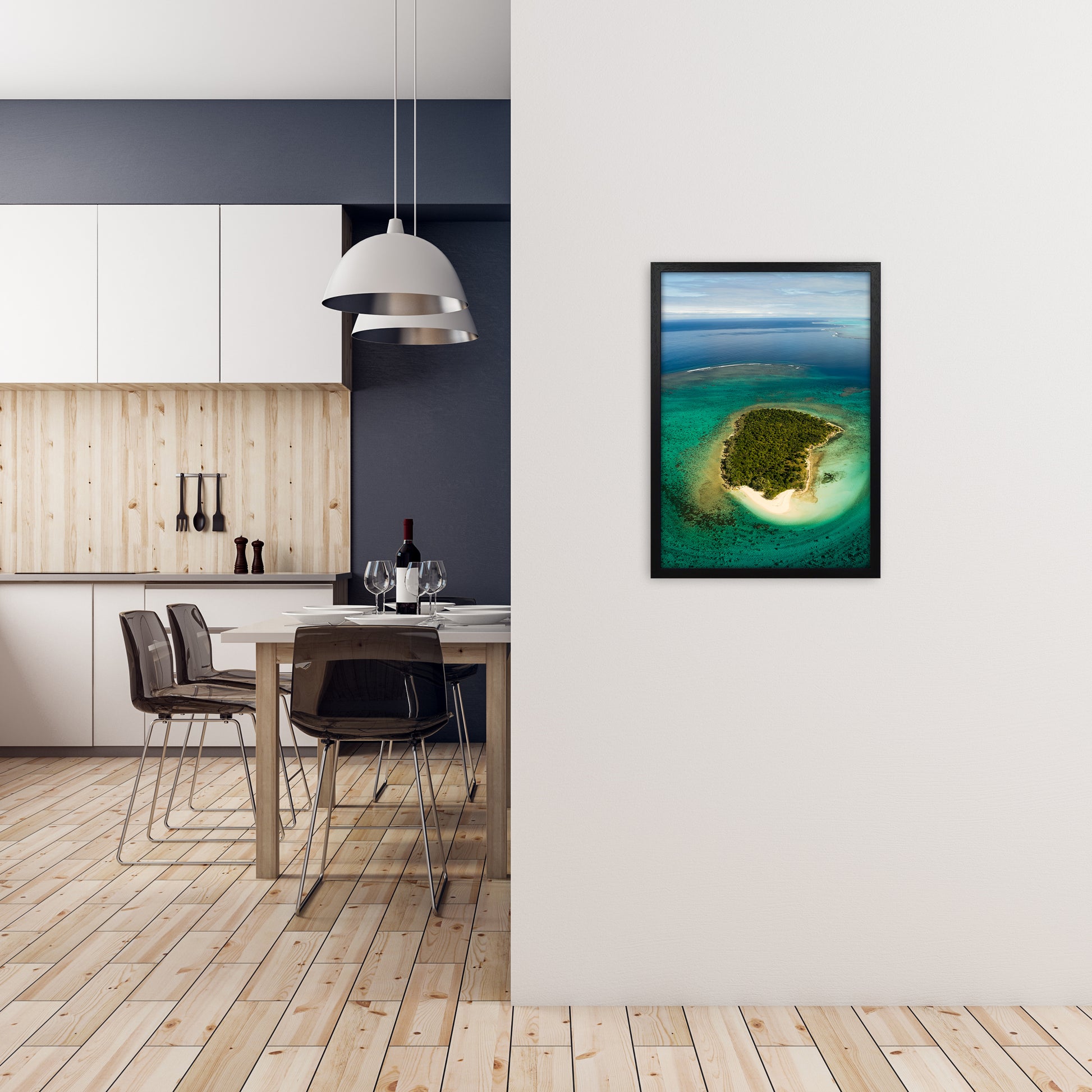 Perfect Circle Art Print by Karsten Wrobel A2 White Frame