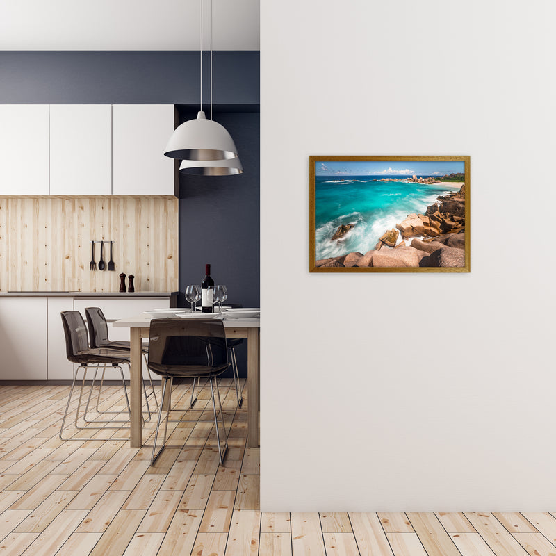 Secret Beach Landscape Art Print by Karsten Wrobel A2 Print Only