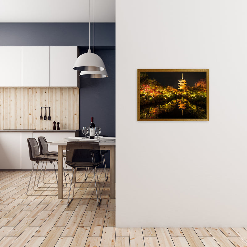 Kyoto Fire Landscape Art Print by Karsten Wrobel A2 Print Only