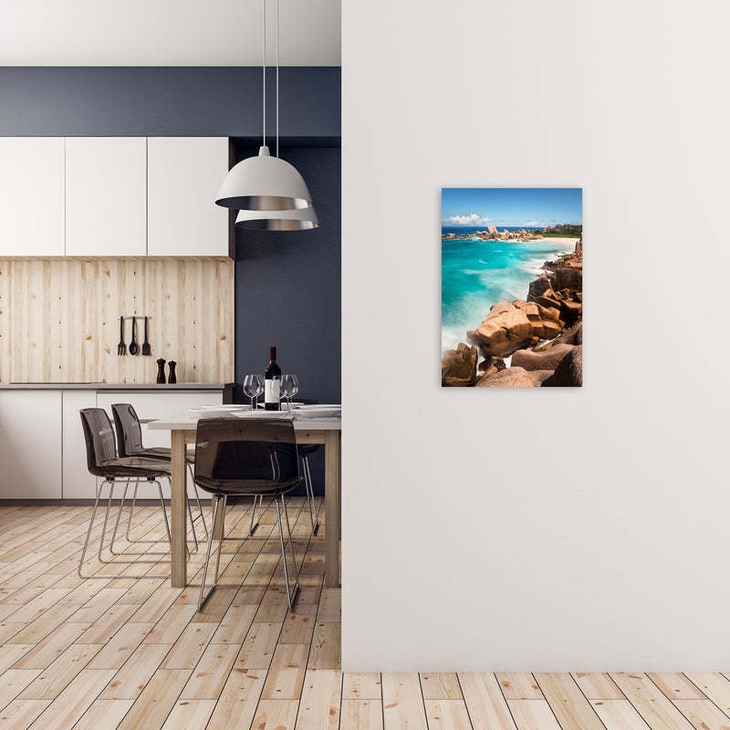 Secret Beach Portrait Art Print by Karsten Wrobel A2 Black Frame