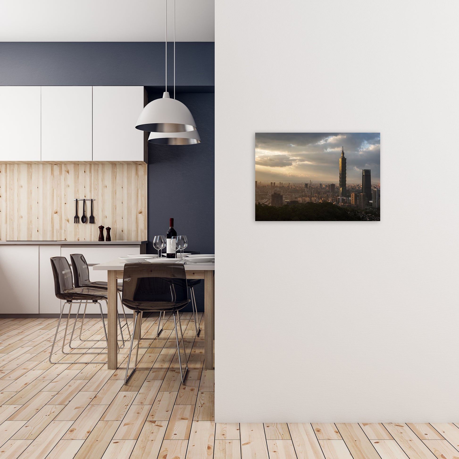 101 Art Print by Karsten Wrobel A2 Black Frame