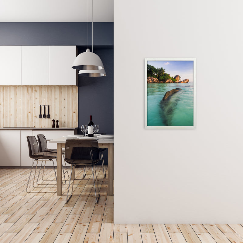 Asda Portrait Art Print by Karsten Wrobel A2 Oak Frame