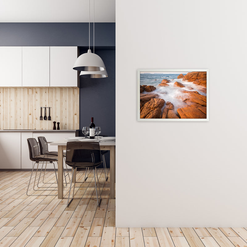 Dream In Colour Landscape Art Print by Karsten Wrobel A2 Oak Frame