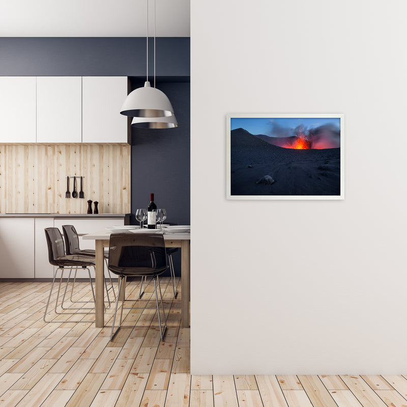 Approaching Hell Art Print by Karsten Wrobel A2 Oak Frame