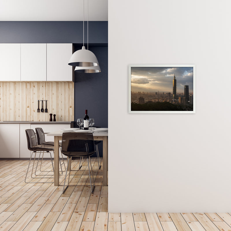 101 Art Print by Karsten Wrobel A2 Oak Frame