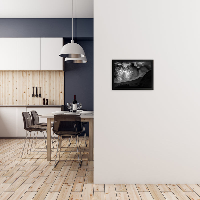 T=0 Art Print by Karsten Wrobel A3 White Frame