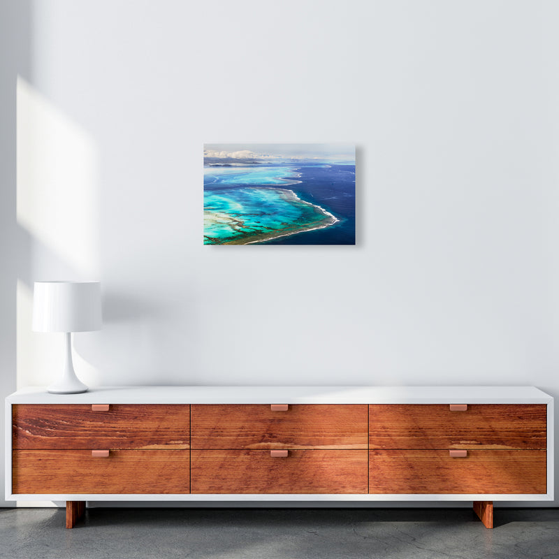 Aerial Reef Art Print by Karsten Wrobel A3 Canvas