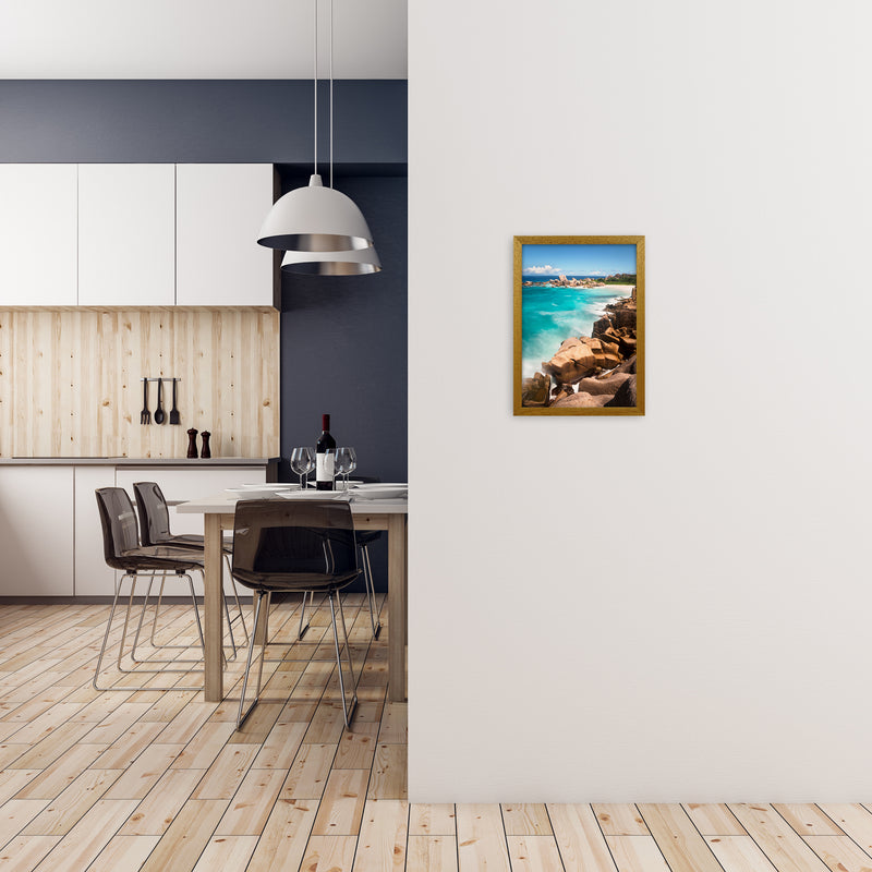 Secret Beach Portrait Art Print by Karsten Wrobel A3 Print Only