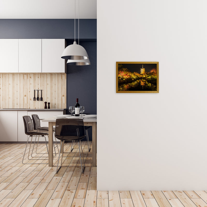 Kyoto Fire Landscape Art Print by Karsten Wrobel A3 Print Only