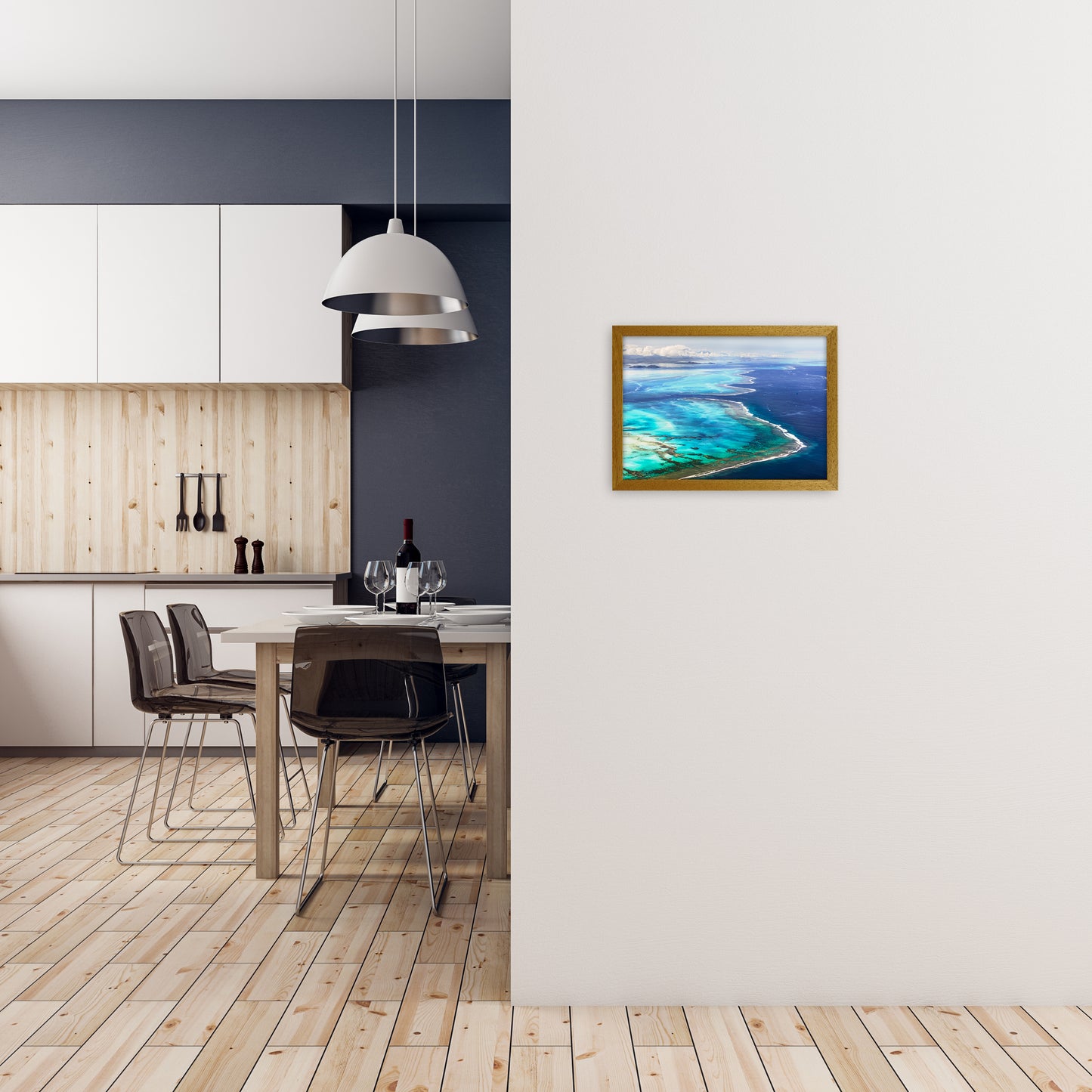 Aerial Reef Art Print by Karsten Wrobel A3 Print Only