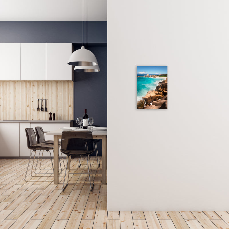 Secret Beach Portrait Art Print by Karsten Wrobel A3 Black Frame