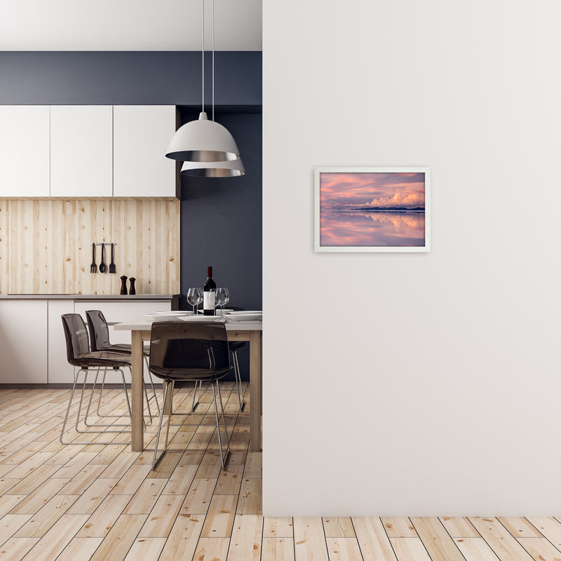 Uyuni Pastels Art Print by Karsten Wrobel A3 Oak Frame