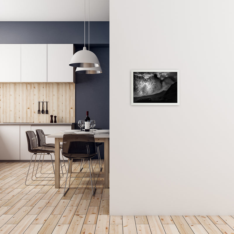 T=0 Art Print by Karsten Wrobel A3 Oak Frame