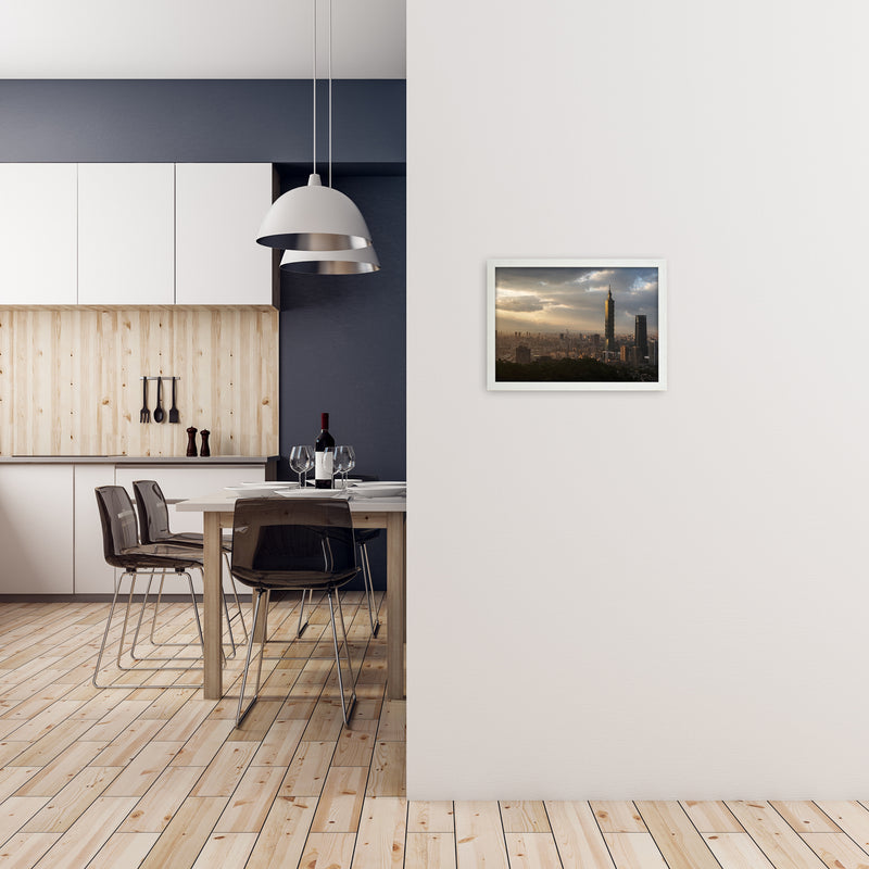 101 Art Print by Karsten Wrobel A3 Oak Frame