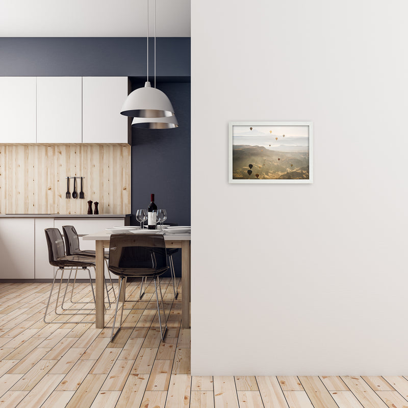 Up Up Away Art Print by Karsten Wrobel A3 Oak Frame