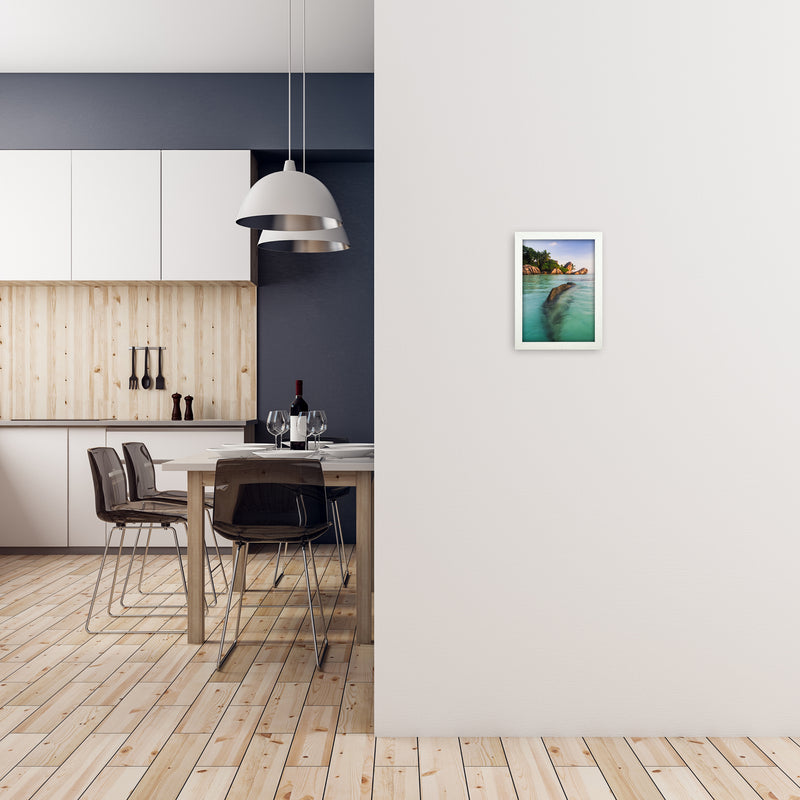 Asda Portrait Art Print by Karsten Wrobel A4 Oak Frame