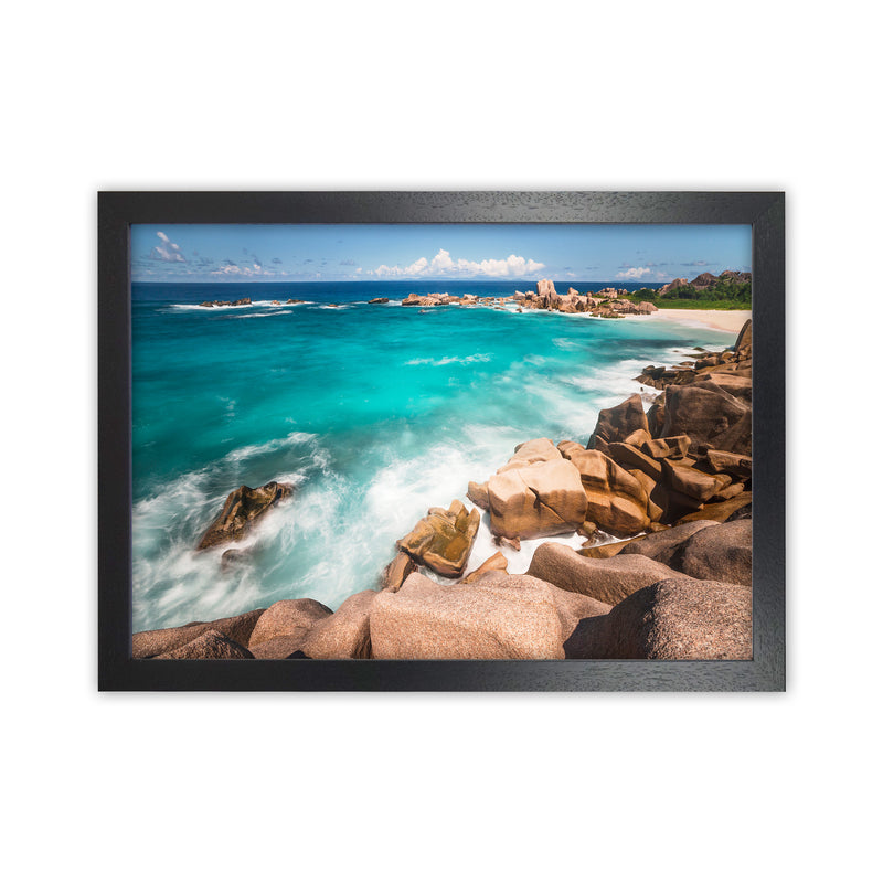 Secret Beach Landscape Art Print by Karsten Wrobel Black Grain