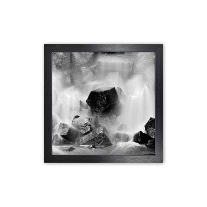 Cube Art Print by Karsten Wrobel Black Grain