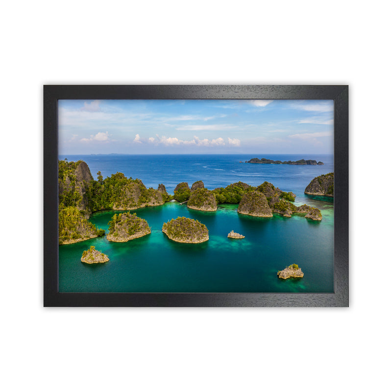 Piaynemo Bluegreen Art Print by Karsten Wrobel Black Grain