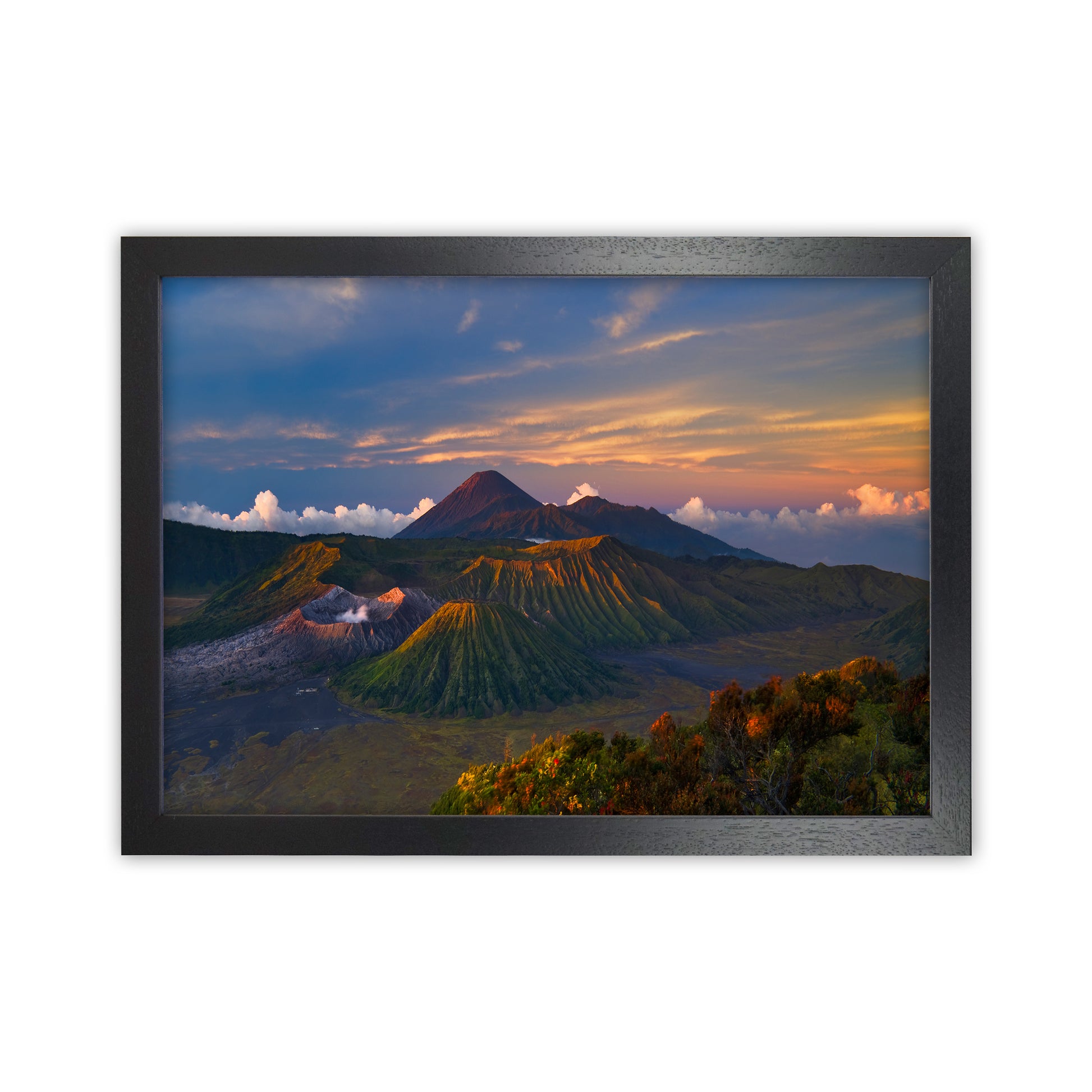 Volcano Dawn Art Print by Karsten Wrobel Black Grain