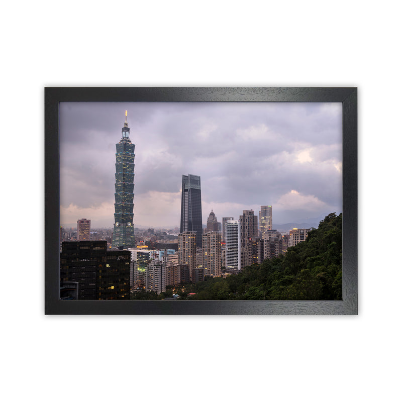 Goodnight Taipei Art Print by Karsten Wrobel Black Grain