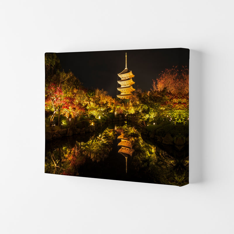 Kyoto Fire Landscape Art Print by Karsten Wrobel Canvas