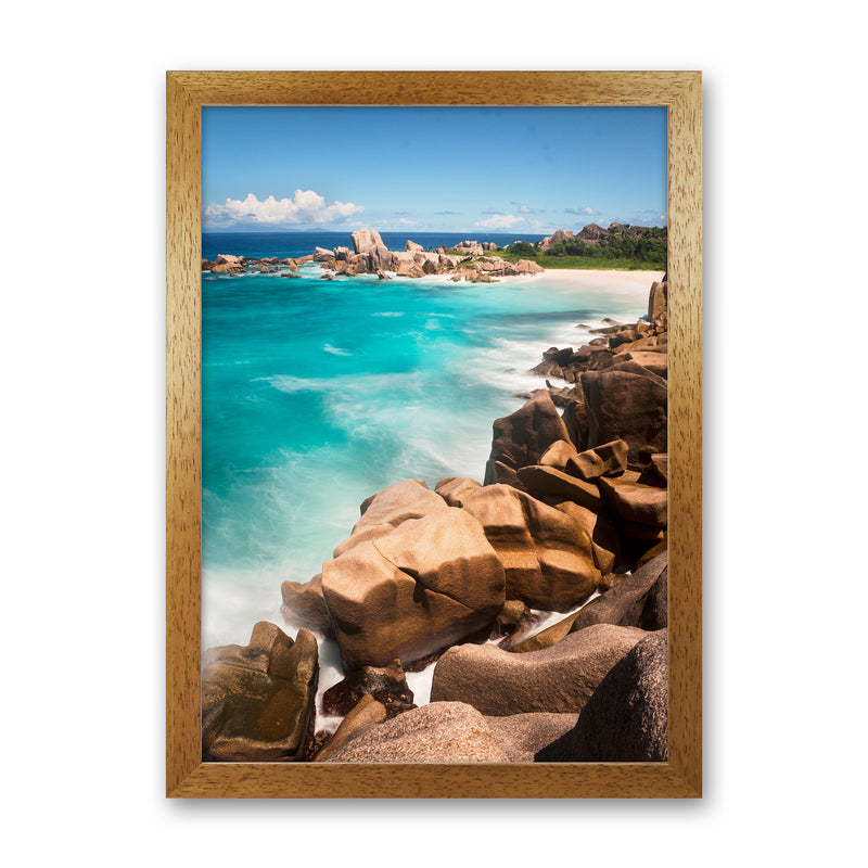 Secret Beach Portrait Art Print by Karsten Wrobel Oak Grain