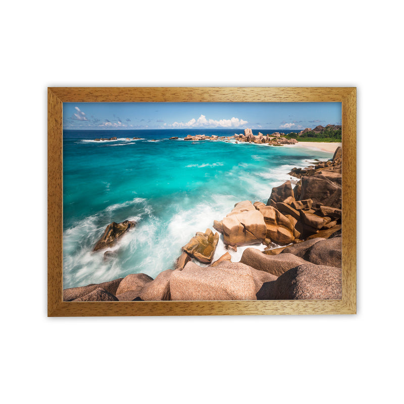 Secret Beach Landscape Art Print by Karsten Wrobel Oak Grain