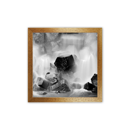 Cube Art Print by Karsten Wrobel Oak Grain