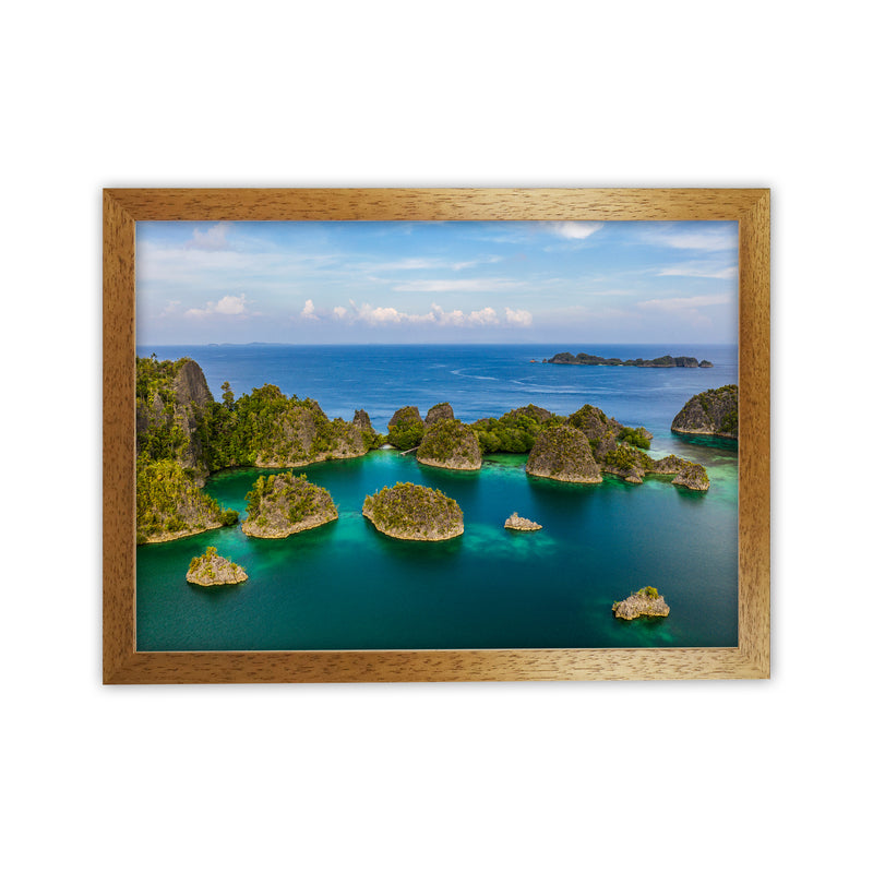 Piaynemo Bluegreen Art Print by Karsten Wrobel Oak Grain