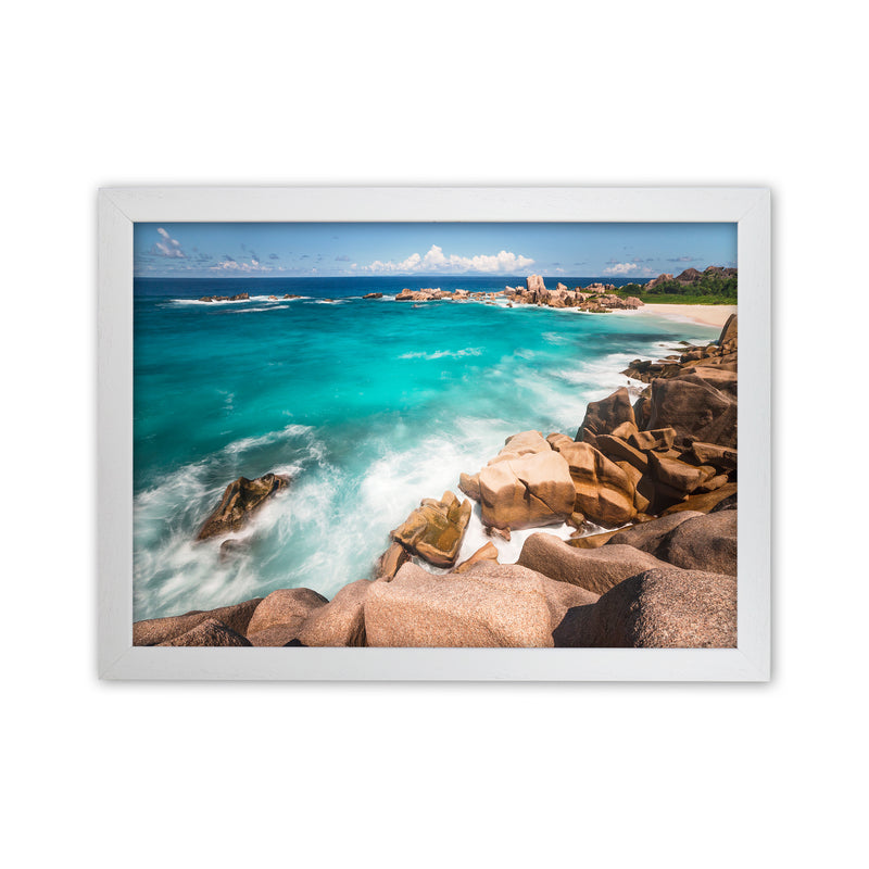 Secret Beach Landscape Art Print by Karsten Wrobel White Grain